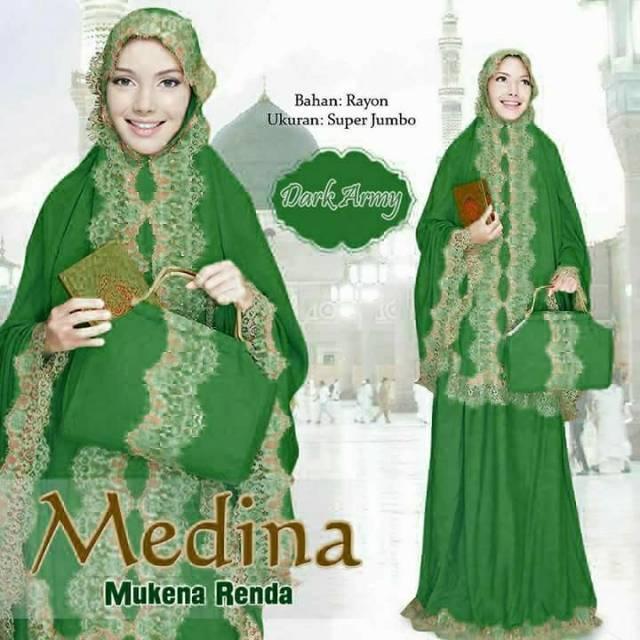 Mukena Bali Renda Medina Best Seller (Colour Series) (abu abu)