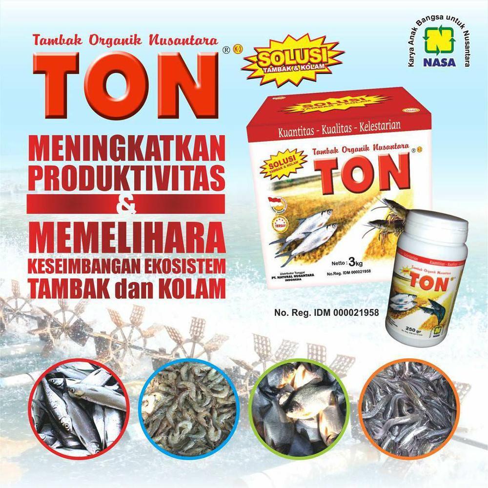 VITAMIN IKAN MAS IKAN GURAME IKAN LELE IKAN BANDENG DAN UDANG PERIKANAN ORGANIK NASA PLUS TON TANGGUH PROBIOTIK VITERNA POCNASA HORMONIK