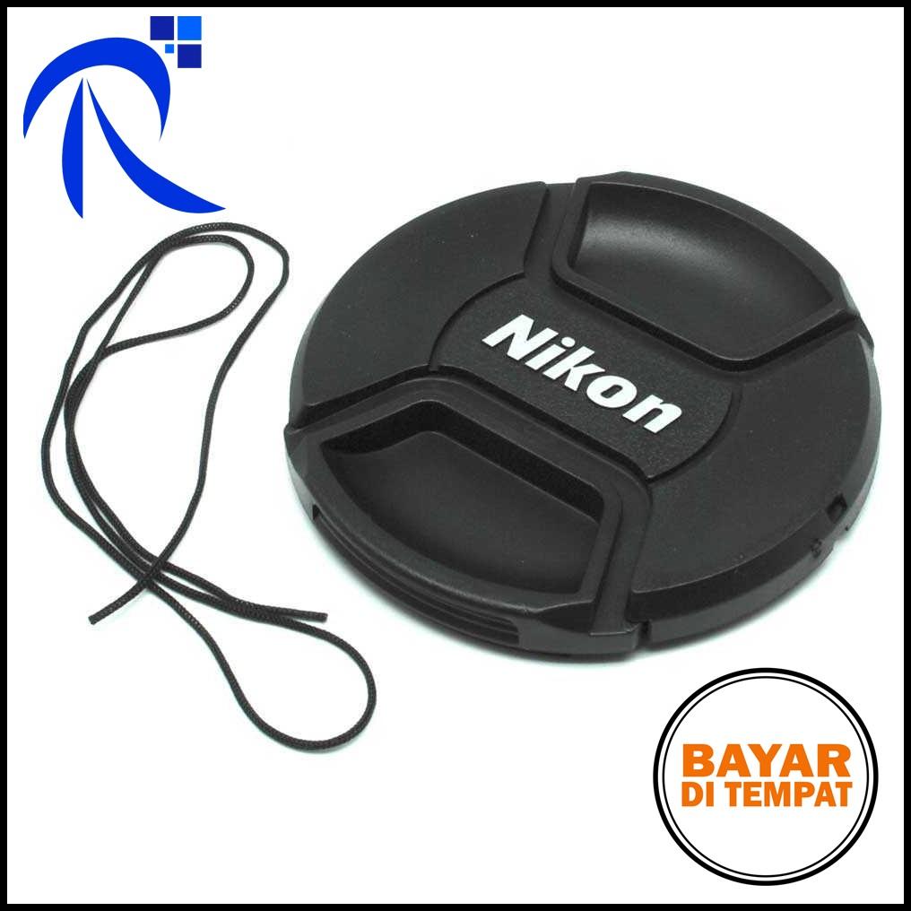 Rimas Penutup Lensa Kamera Nikon Lens Cap 82mm - Black / Hitam - Cover Pelindung Lens Camera dari Goresan Debu Berkualitas FREE ONGKIR & Bisa COD