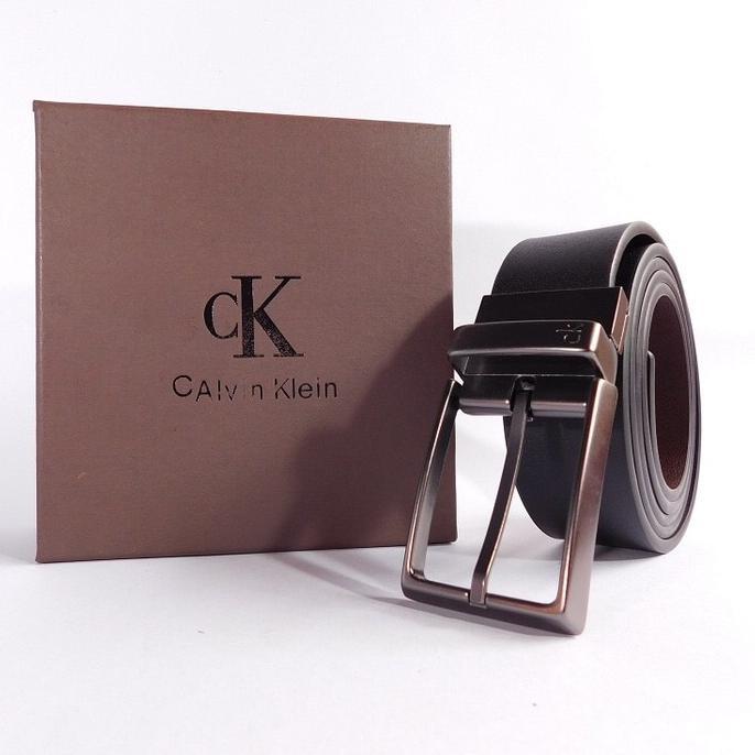 Gesper Ikat Pinggang Kulit Import Pria Branded Calvin Klein Ck 11 - I8y5st