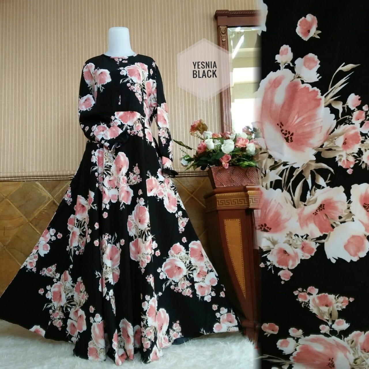 lonics gamis monalisa YESNIA BLACK gamis syari gamis busui gamis motif murah gamis wolfish gamis hamil gamis pesta fashion muslimah dress gamis mayung gamis muslim gamis lebaran gamis kantor gamis harian kaftan tunik muslim gamis jumbo hijab jilbab khimar