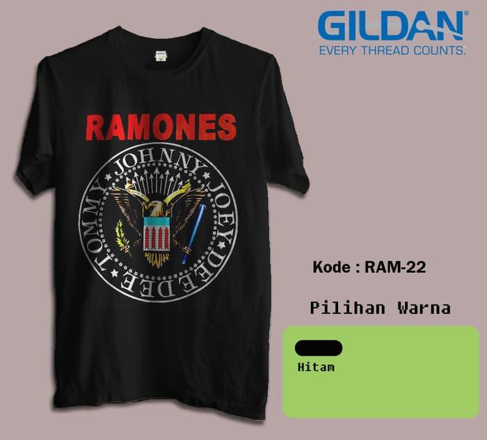 KAOS BAND RAMONES TSHIRT GILDAN SOFTSTYLE CODE RAM-22 - Nf0Nli
