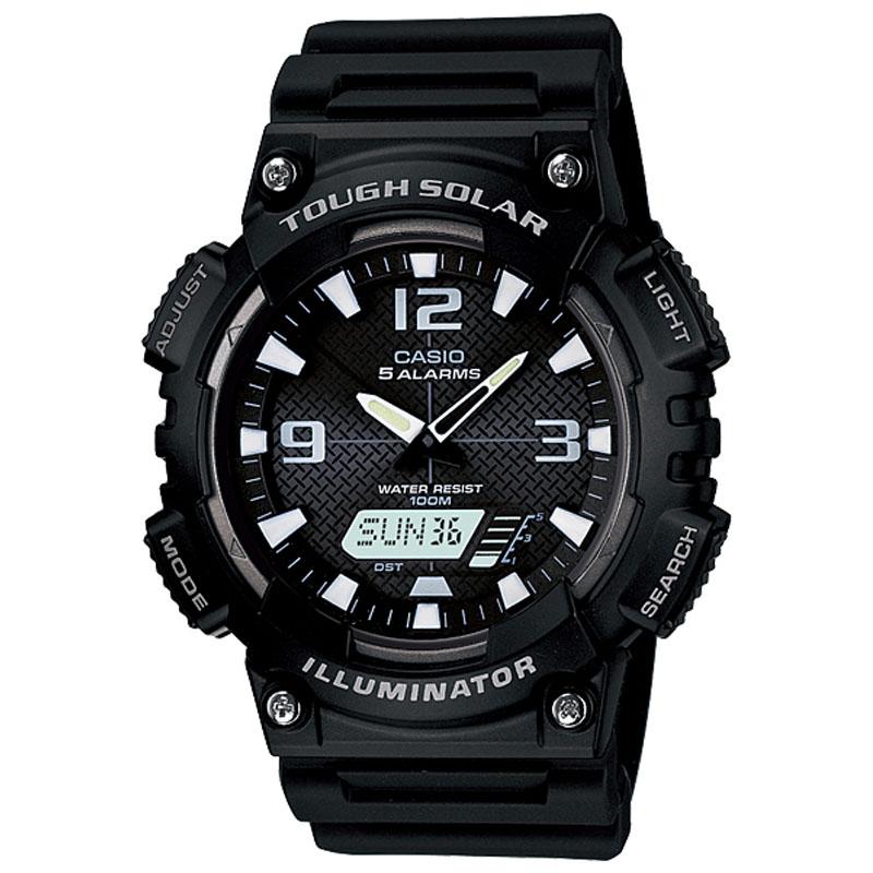 Casio Standard AQ-S810W-1AV - Jam Tangan pria - Black - Strap Rubber - LM