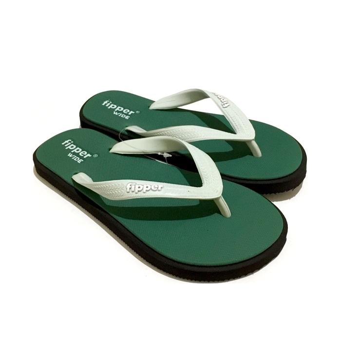 Sedang Diskon!! Sandal Fipper Wide Green Black Mint - ready stock