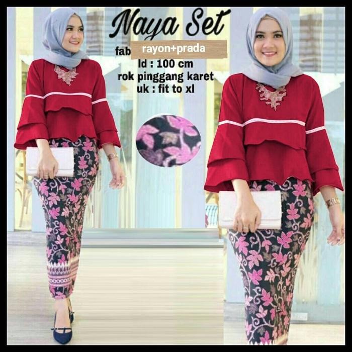 Debbie Gallery Maxi Dress Lengan Panjang / Kebaya Modern / Gamis / Gaun Pesta Muslimah / Baju Muslim Wanita / GPS