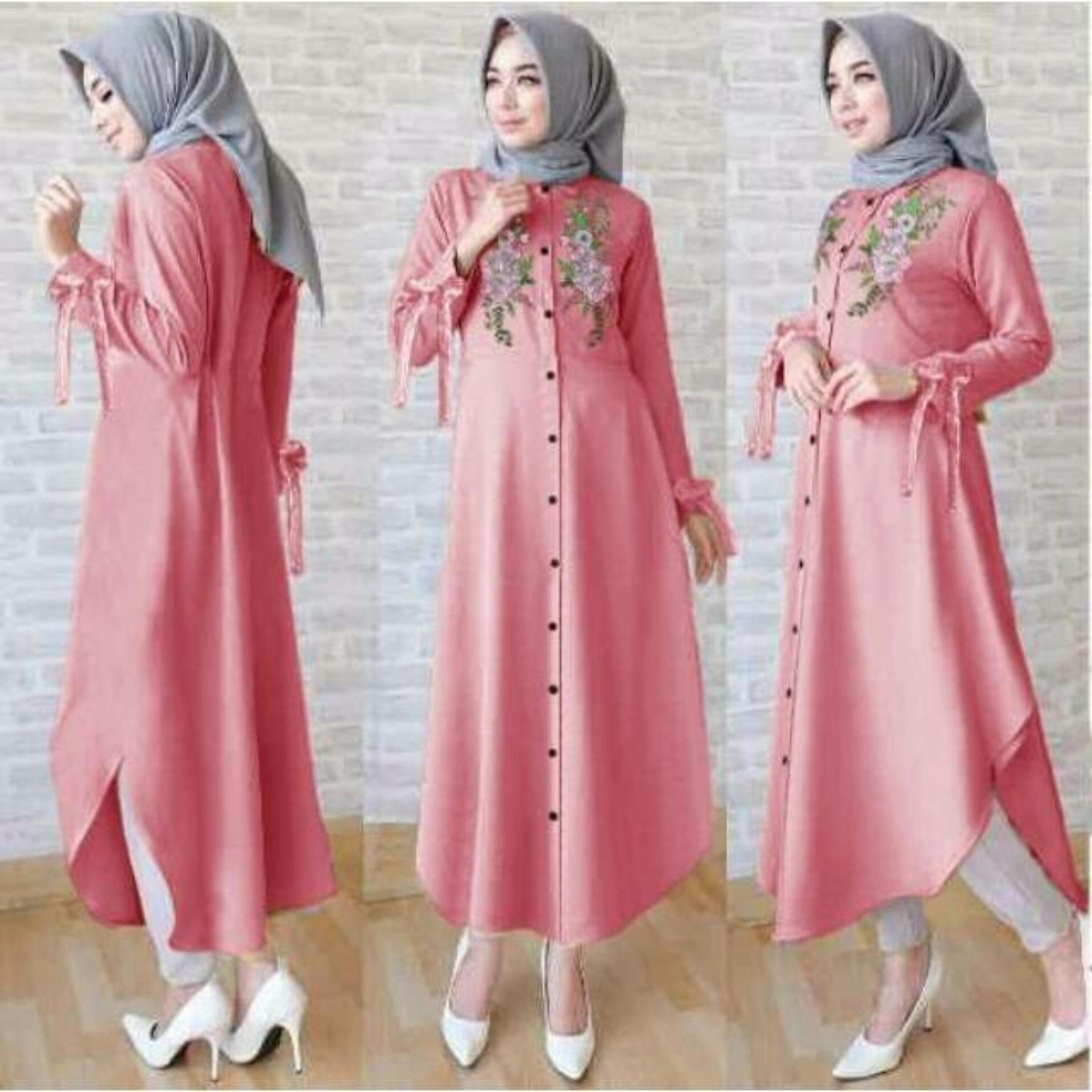 JN STORE - Baju SETELAN atasan dan bawahan / Setelan Blouse/ Kemeja wanita / Long Dress Maxy / Long Dress Wanita / Gaun Panjang/Gaun Wanita / Tunik Wanita / Dress Muslim / Atasan Muslim / Gamis ; Murah; Motif dan Warna Real Photo #Ukuran M, L dan XL
