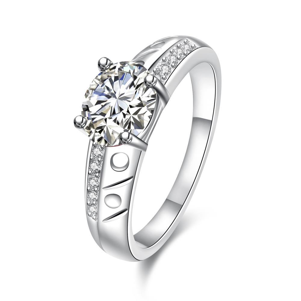 Busana perak adalah penjual terbaik di musim Ini jernih dan putih Para wanita cincin SPR057-D-8 SPR057-D