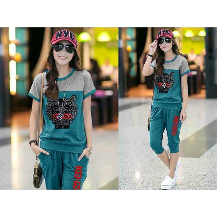 Queenshop Stelan Kenzo / Set Wanita / Setelan Wanita Queenshop Stelan Kenzo / Set Wanita / Setelan Wanita