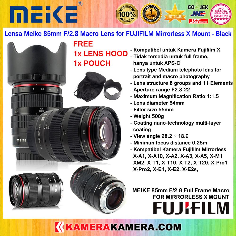 Lensa MEIKE 85mm f/2.8 Macro Lens For Fujifilm Mirrorless X Mount Full Frame