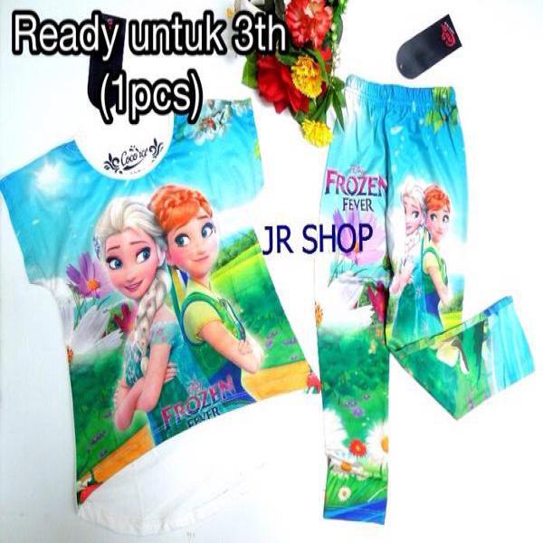 stelan cocoice hanna celana panjang seri no.2 (cocoice,celana frozen,kaos frozen,kaos thailand,setelan anak,frozen,elza,anna,baju frozen)