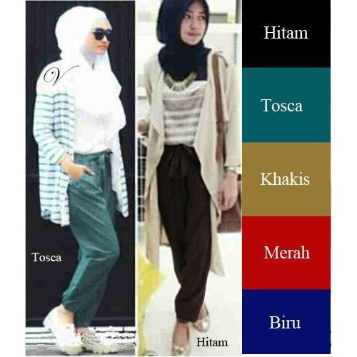 Jogger Pants VL Celana Jogger Wanita Katun Rayon - Akrqv5