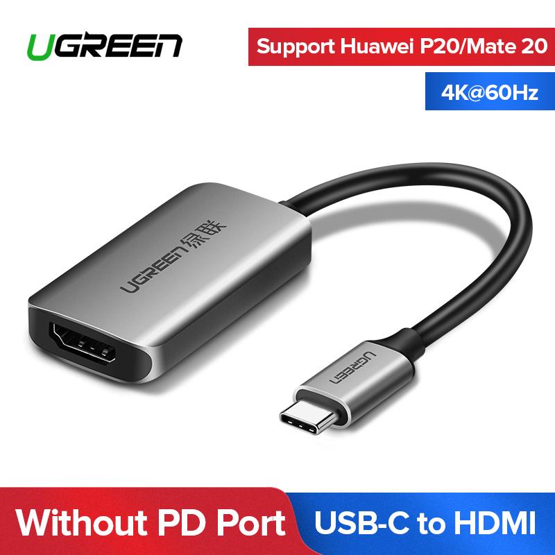 UGREEN USB C to HDMI Adapter 4K 60HZ With PD Charging USB Type C Thunderbolt 3 Converter for MacBook Pro, Samsung Note 9 8 S9 S8 Plus,Huawei Mate10/P20 Pro, iMac, Google Chromebook Pixel, LG G5 V30 V20,Dell XPS 15 13,Yoga 900,Aluminum Case-With PD Port