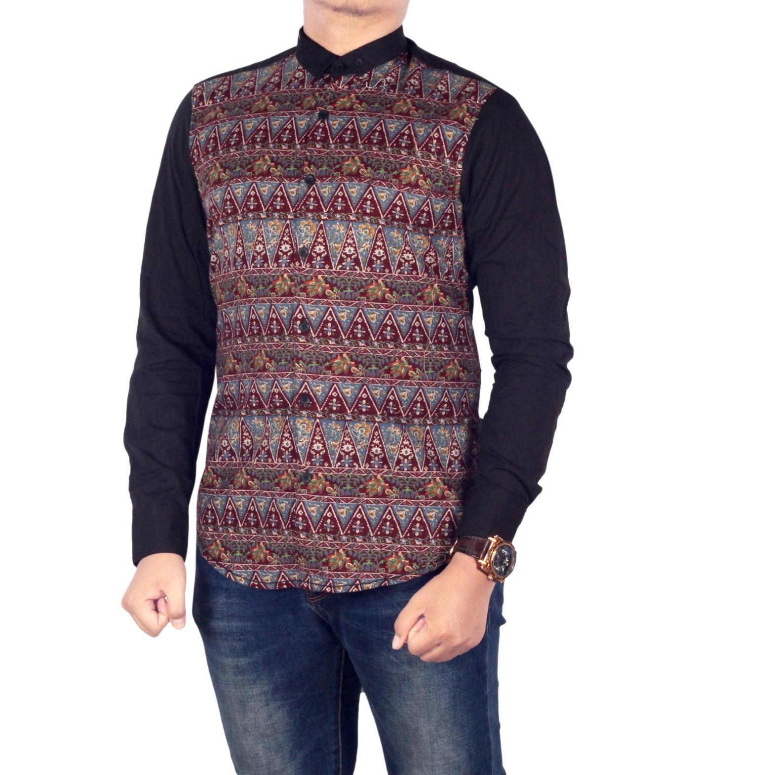Dgm_Fashion1 Kemeja Pria Lengan Panjang Kombinasi Tribal/Kemeja Batik Songket/Kemeja Songket/Kemeja Formal/Kemeja Flanel/Kemeja Pantai/Kemeja Casual/Kemeja Polos/Kemeja Tartan/Kemeja Pantai/Kemeja Distro/Kemeja Batik/Kemeja Man PN 5766