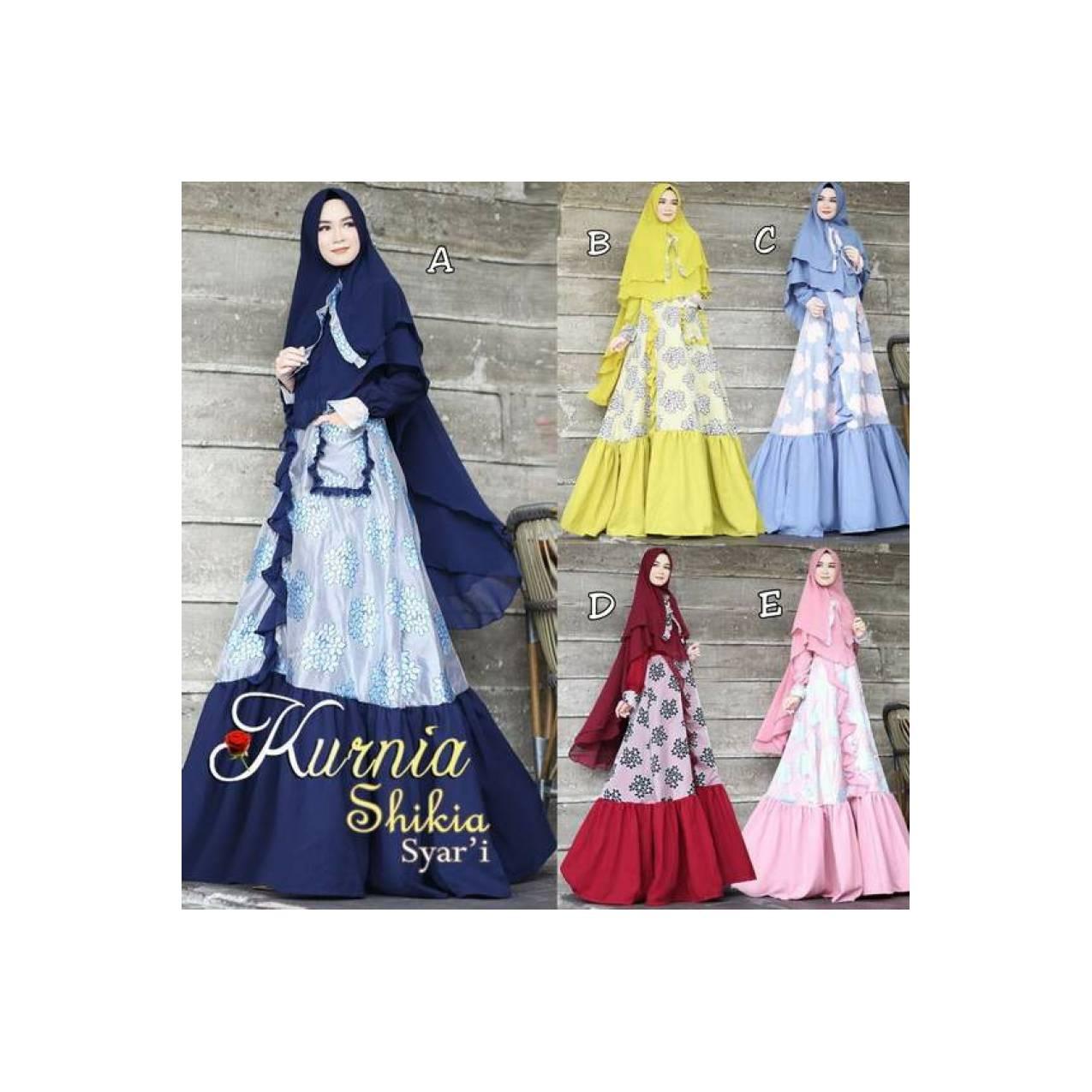 SHIKIA SYARI ORIGINAL BRANDED BY KURNIA - GAMIS BUSUI MEWAH CREPE