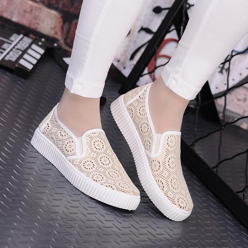 Sepatu Santai Sepatu Santai Model Crocs Musim Panas Baru Permukaan Jala (Hitam)