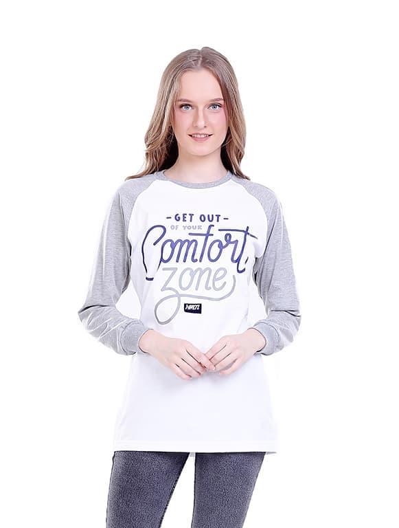 KAOS WANITA KAOS RAGLAN WANITA BAJU DISTRO ATASAN HRCN ORIGINAL H285