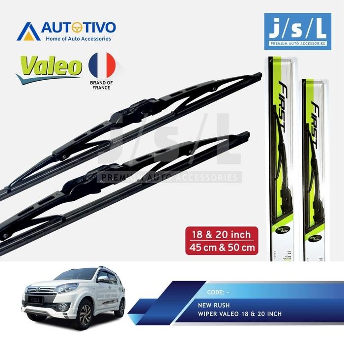 Toyota Rush Wiper Mobil Valeo (2 Pcs Kiri Kanan) Harga 55,000 rupiah*Gratis Ongkir