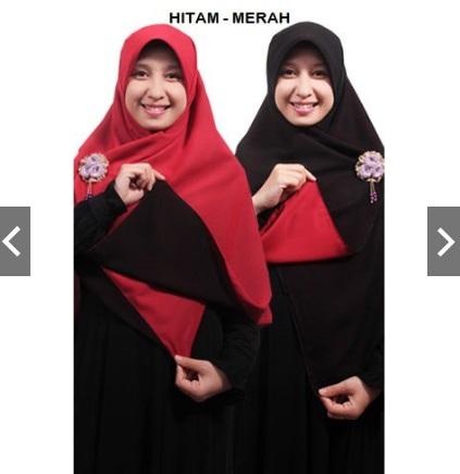 JILBAB/HIJAB SEGI EMPAT BOLAK BALIK 2 WARNA / KHIMAR SYARI BOLAKBALIK/BOBAL BEST SELLER ORI
