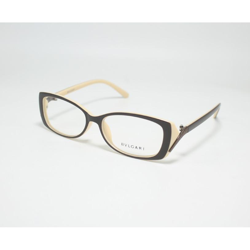 Frame Kacamata Minus Baca Fashion 4001 Wanita Coklat Krem