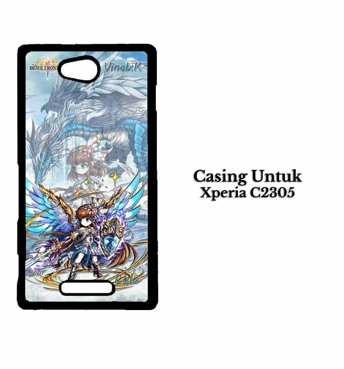 Casing Xperia C (C2305) brave frontier fix Custom Hard Case Cover