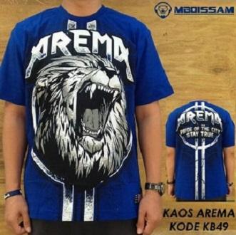 Kaos Suporter Arema Aremania baru murah bahan katun mboissam KB 49 / Kaos Bola / Kaos Distro / Kaos Remaja / T-shirt Pria