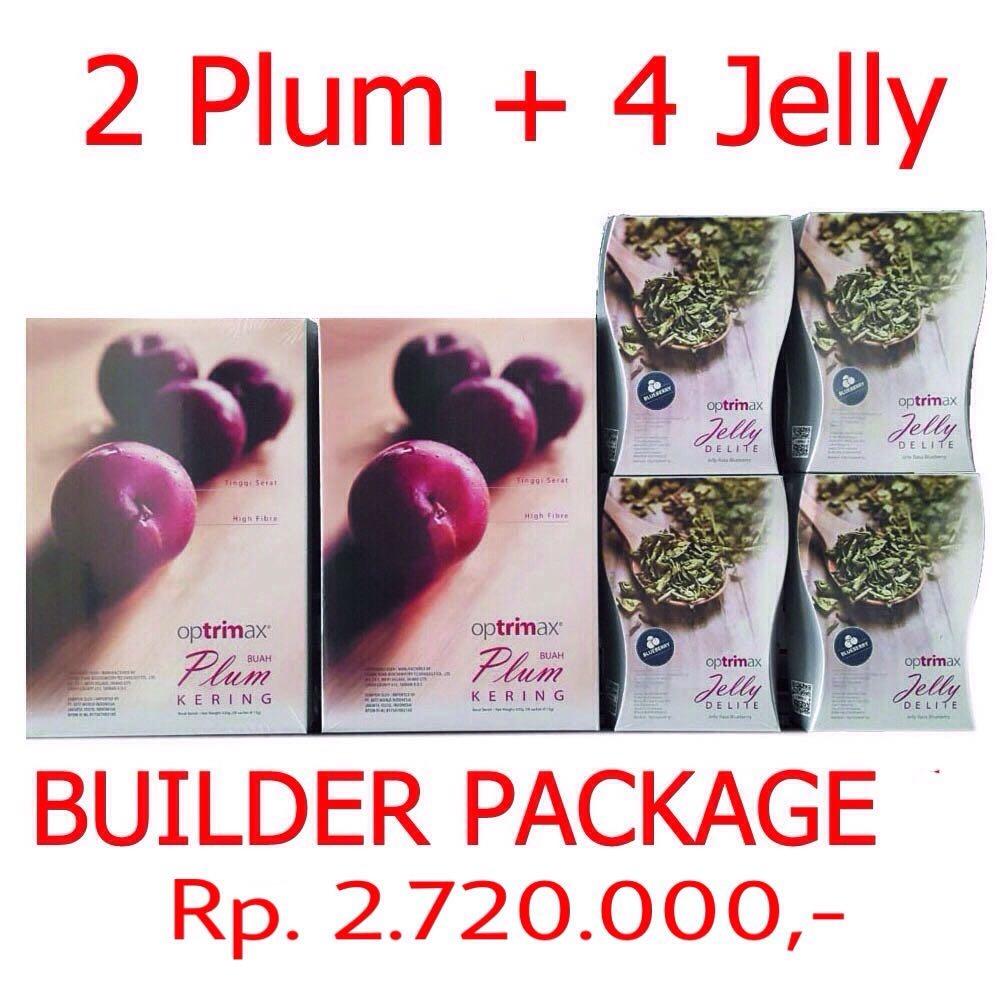 Paket MEMBER COMBO - OPTRIMAX PLUM (2 box /60 sachet) dan JELLY DELITE (4 box / 40scht)