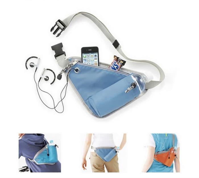 Sale - Triangle Sport bag - Tas Selempang Travel Olahraga Jogging belt Pouch Import
