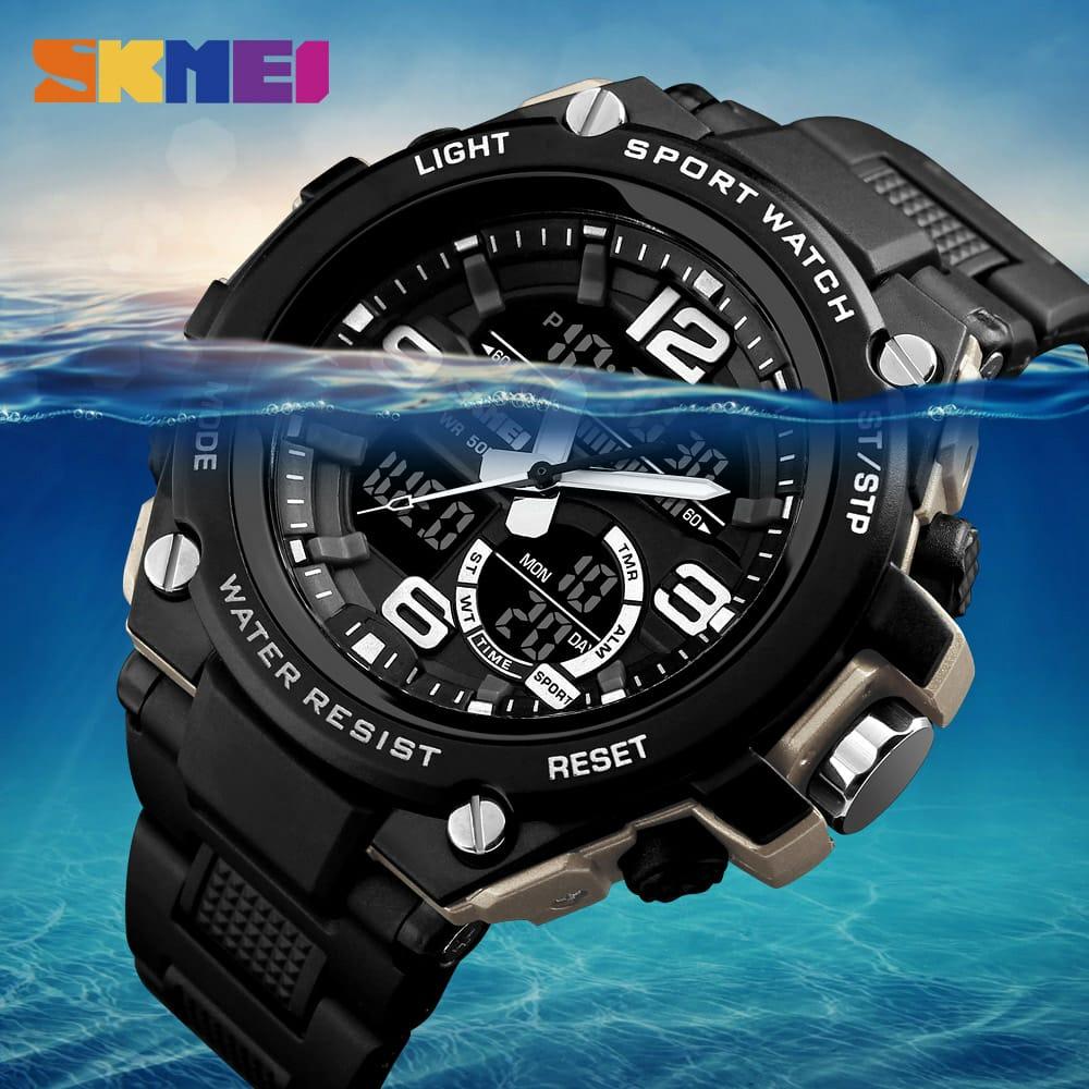 Sport LED Watch Anti Air Water Resistant 50m AD1187 / Jam Tangan.
