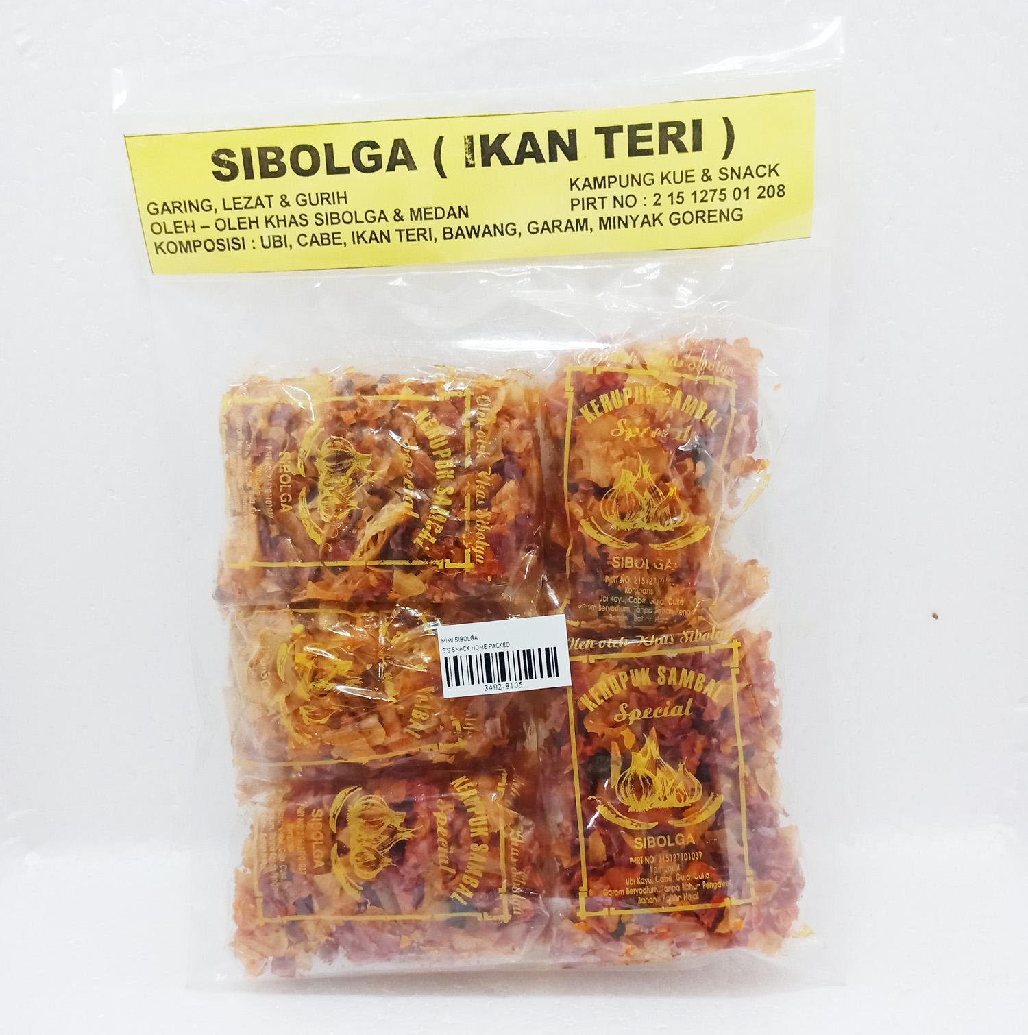 BORONG DONK - Kerupuk Sambal Ikan Teri Sibolga 1 Bungkus Isi 5 Sachet / Cemilan Enak / Bisa COD
