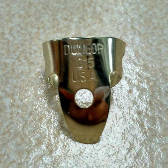 NEW Pik Jari Dunlop Nickel Silver Finger Pick .015 inch PROMO