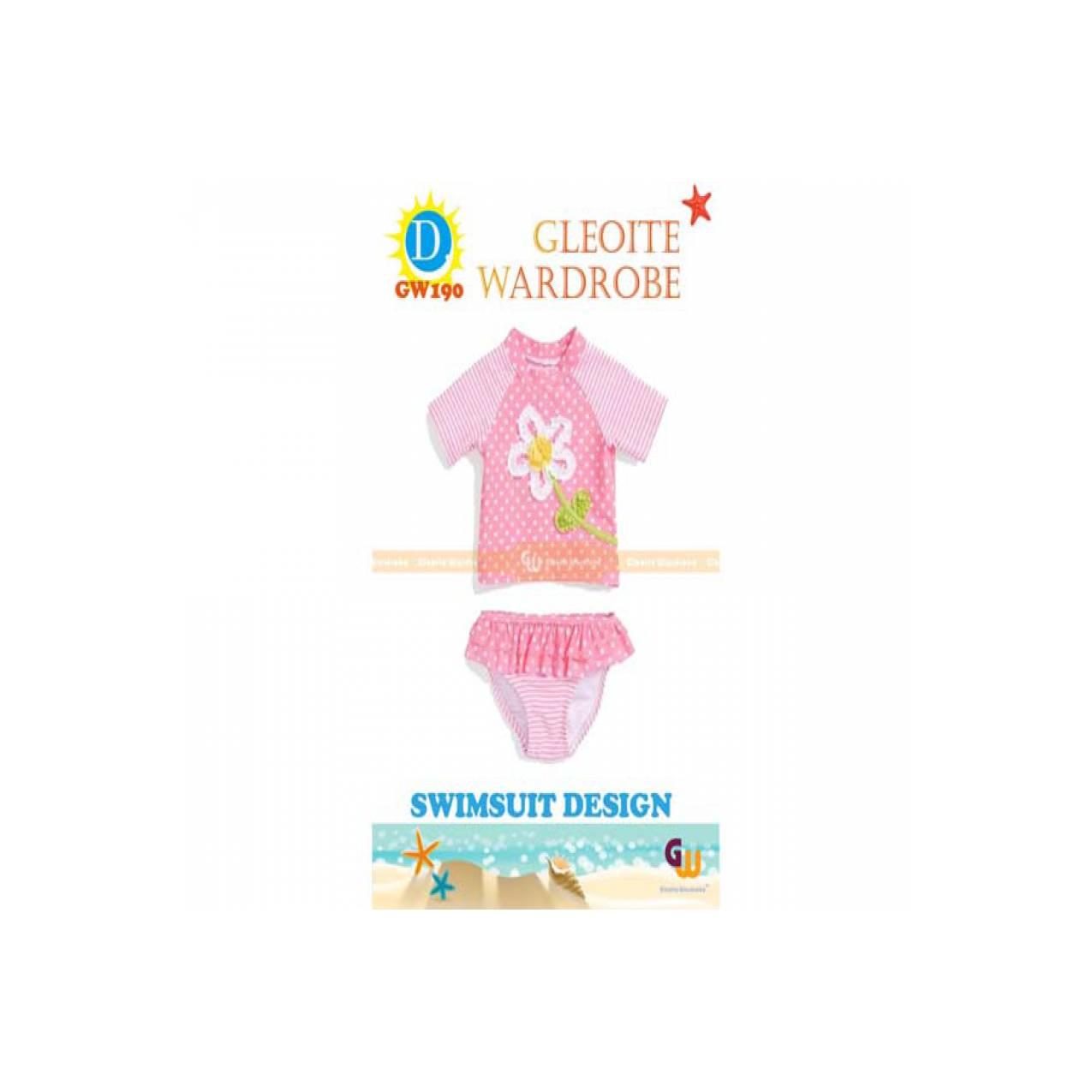 JUAL BELI BAJU RENANG ANAK SWIMSUIT PINK FLOWER JAKARTA APL1949