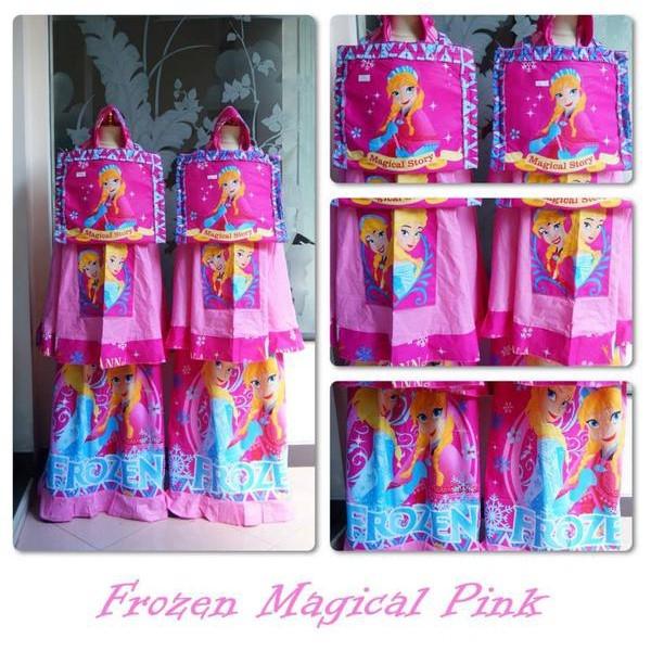 Mukena Anak Frozen Magical Pink