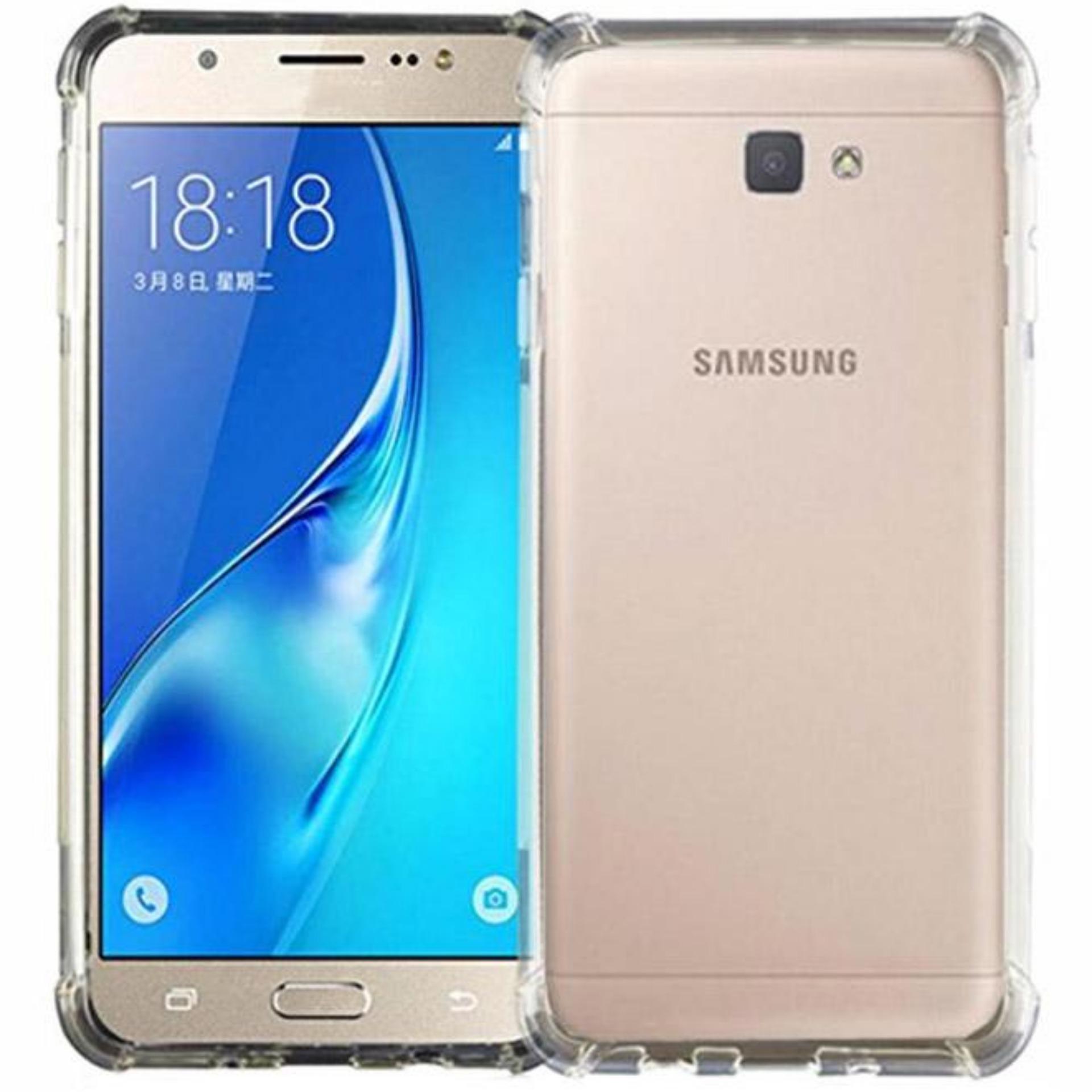 ShockCase for Samsung Galaxy J7 Prime / ON 7 (2016) / 4G LTE / Duos Premium Softcase Jelly Anti Crack Shockproof - Transparan