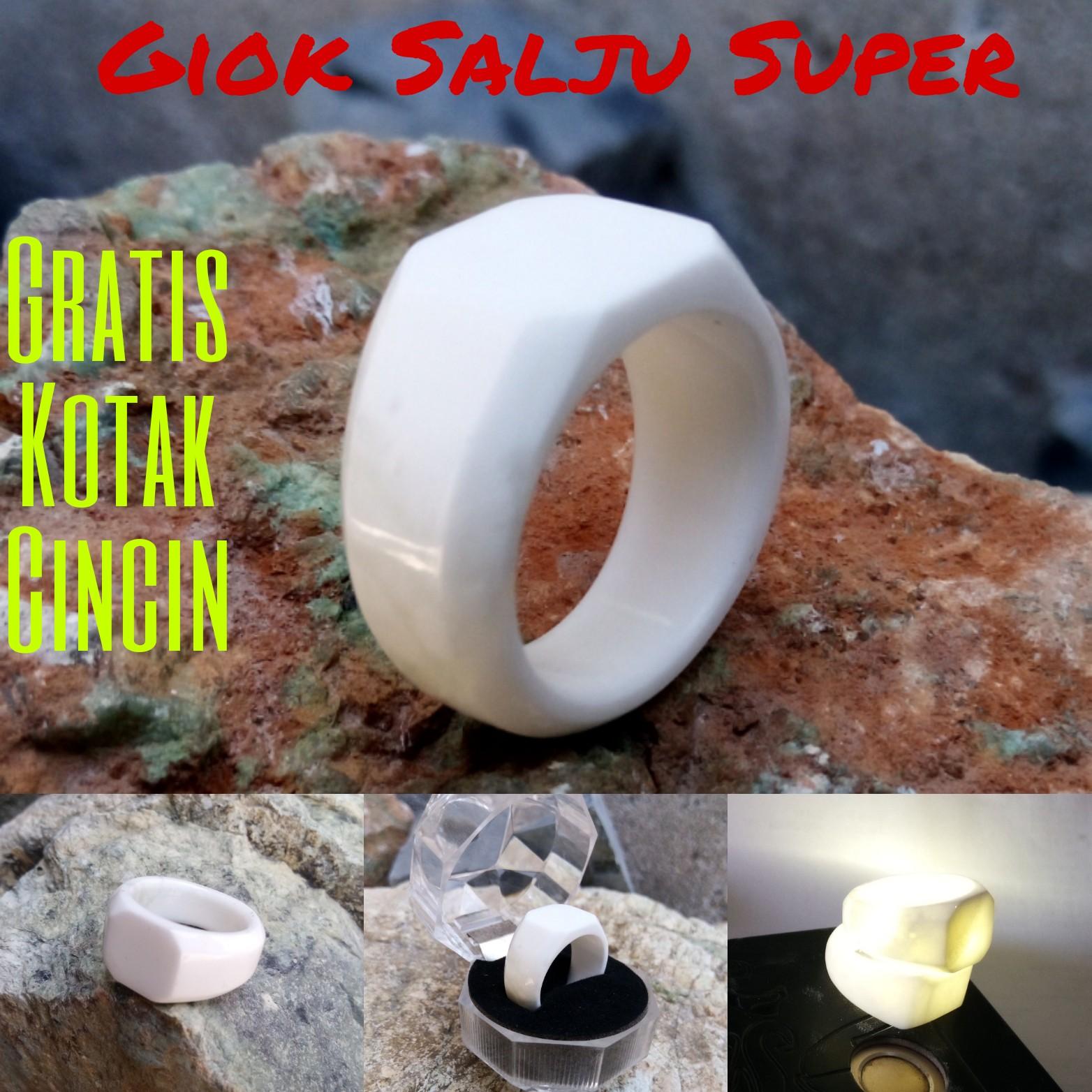 Langka! Ring Cincin Giok Salju Aceh Super Model Segi