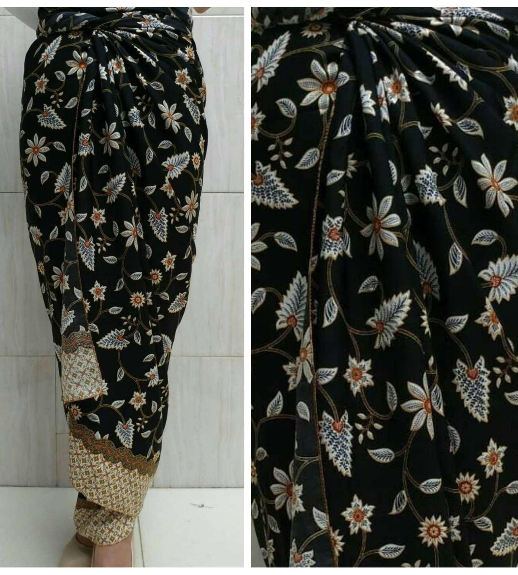 Rok lilit batik + ring gesper - kebaya jakarta grosir
