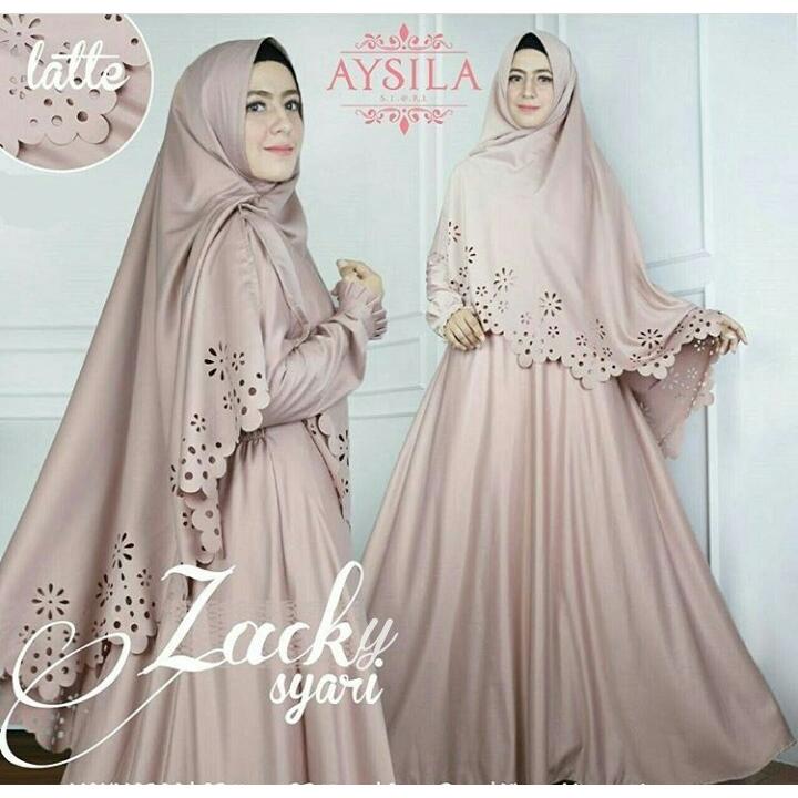 Fashionshop Gamis Syari Hijab Zhaks / Dress Muslim / Gamis Wanita / Baju Muslim / Hijab Muslim / Fashion Muslim / Syar'i Muslim / Maxi Dress Lengan Panjang / Gamis Modern / Free Jilbab / Jilbab / Pashmina / Damai / Hijab Masa Kini
