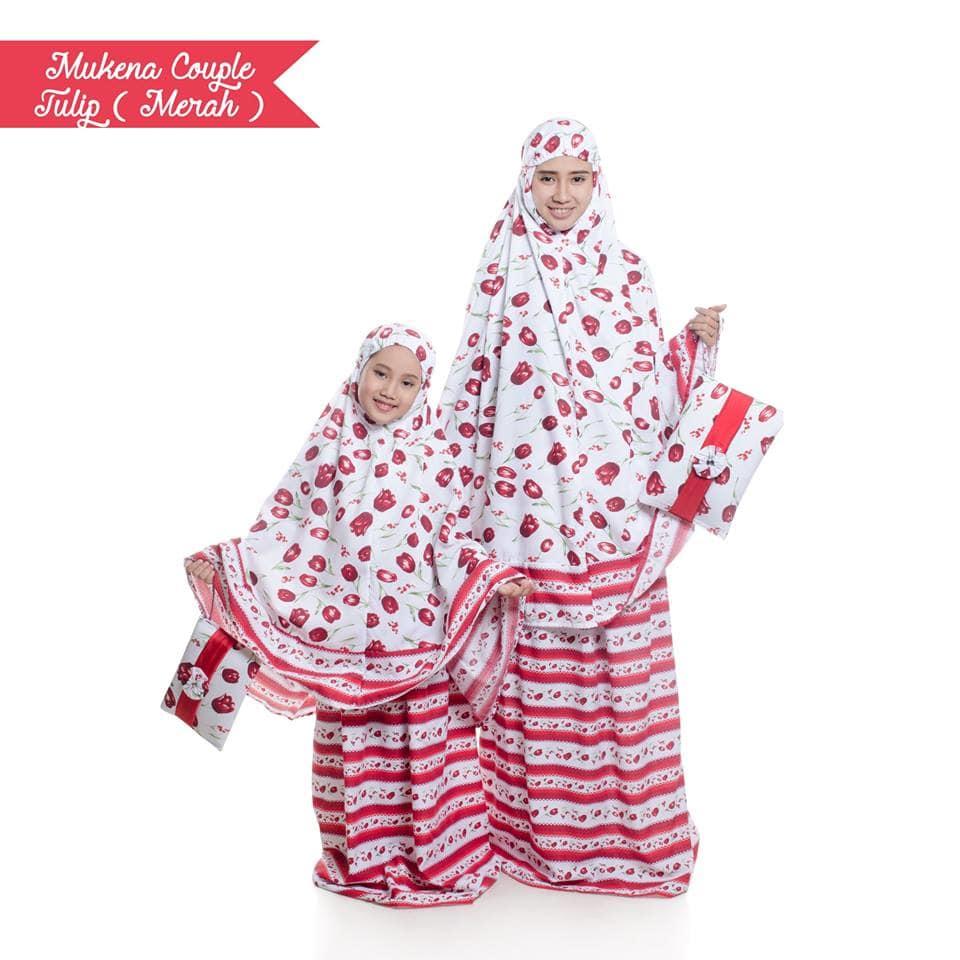 TERLARIS!!! MUKENA BALI TULIP TAS PESTA MERAH (ANAK SAJA) mukena mewah / mukena dewasa / mukena tatuis / mukena anak / mukena bali / mukena katun jepang