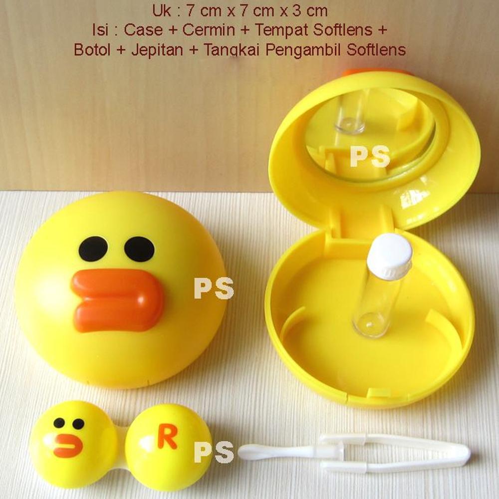 Tempat Softlens Bentuk Duck / Lenscase Duck Travel Kit