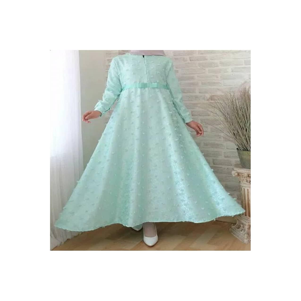 Mewah elegan gamis maxi xl dress pesta pernikahan lebaran idul fitri