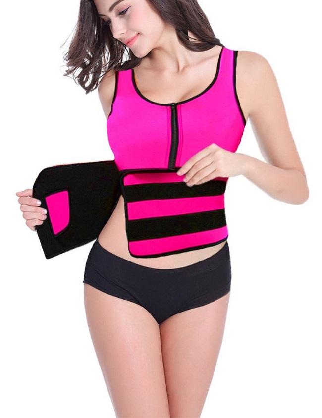 Wanita Neoprene Badan Shaper Yg Melangsingkan Pinggang Ramping Sabuk Yoga Rompi -Internasional