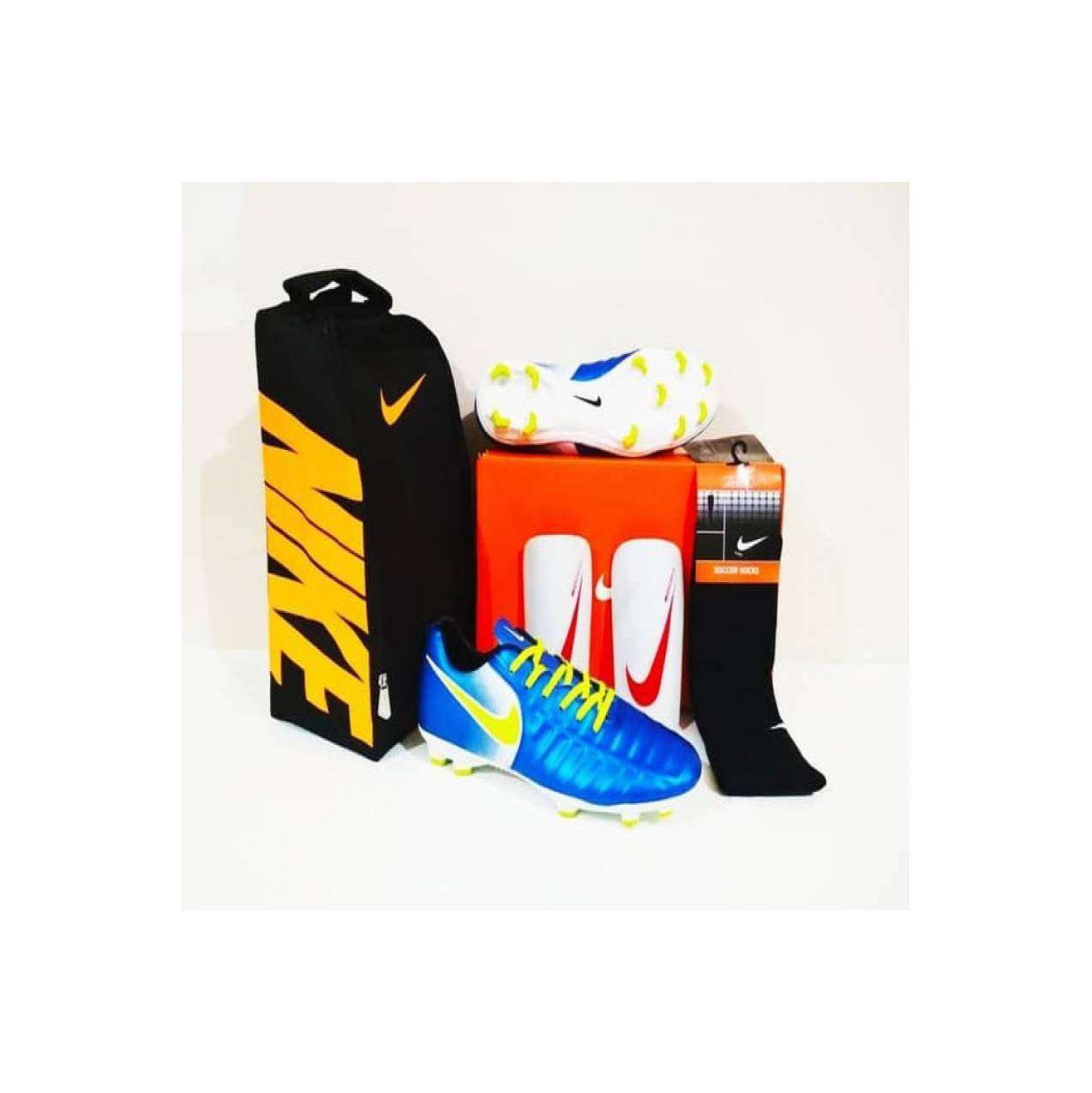PAKET EKONOMIS Murah. Sepatu Bola Tiempo Legacy FG Yellow Blue