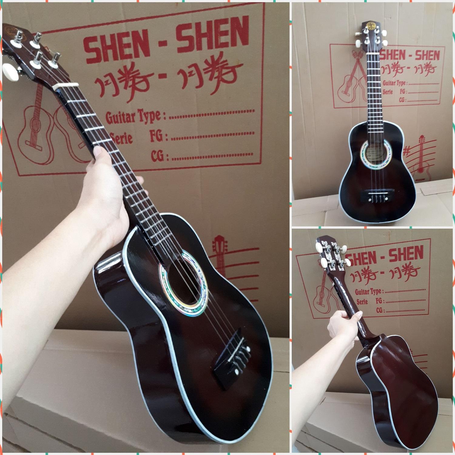 Fox- Gitar Kentrung Aksutik IMPORT- GRATIS PICK- Packing DUS- Gitar Kecil -Gitar Mini senar 4 Nylon- UKULELE Murah