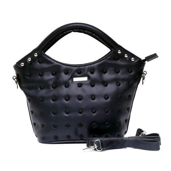 GARUCCI Tas Wanita Handbag - Bahan Eton - 32x10x23 Murah & Berkualitas (Hitam) TAB 0958