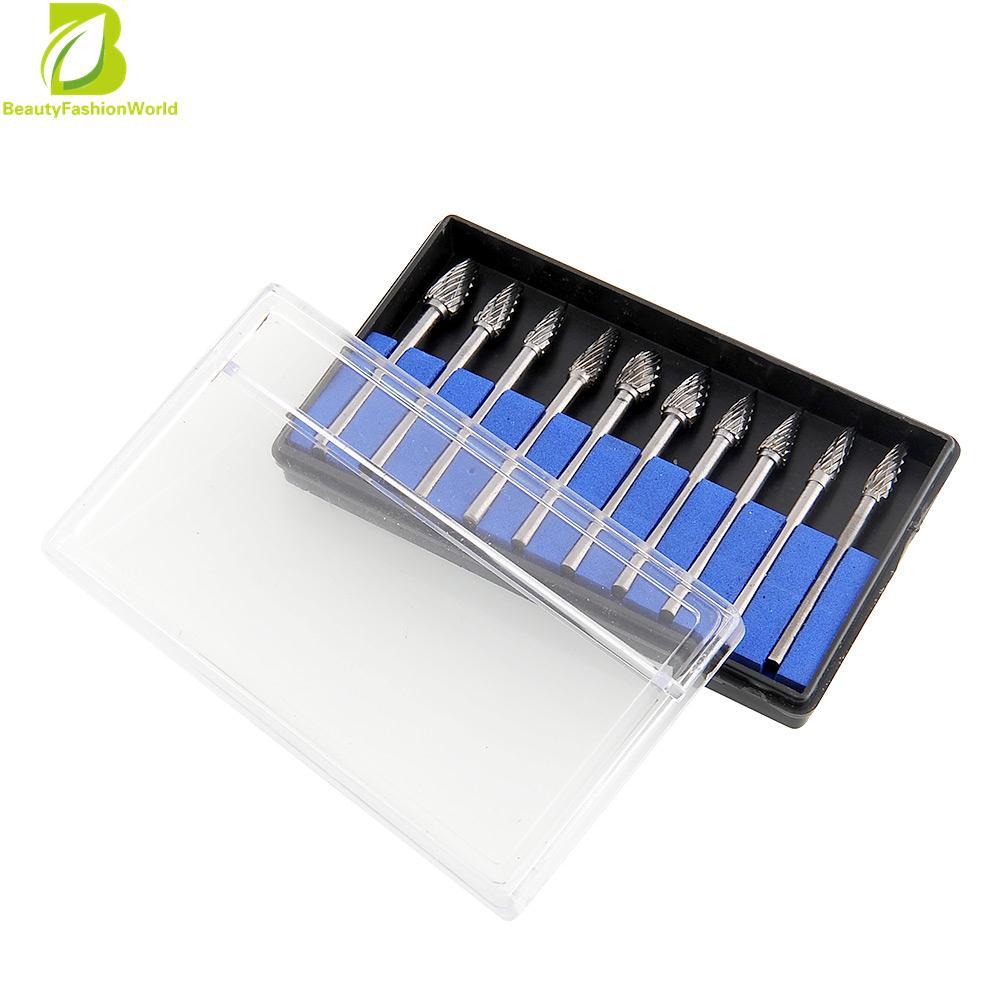 Baru 10 Pcs Tungsten Steel Gigi Gigi Gigi Burs Duri Gigi Alat Bor Set # #