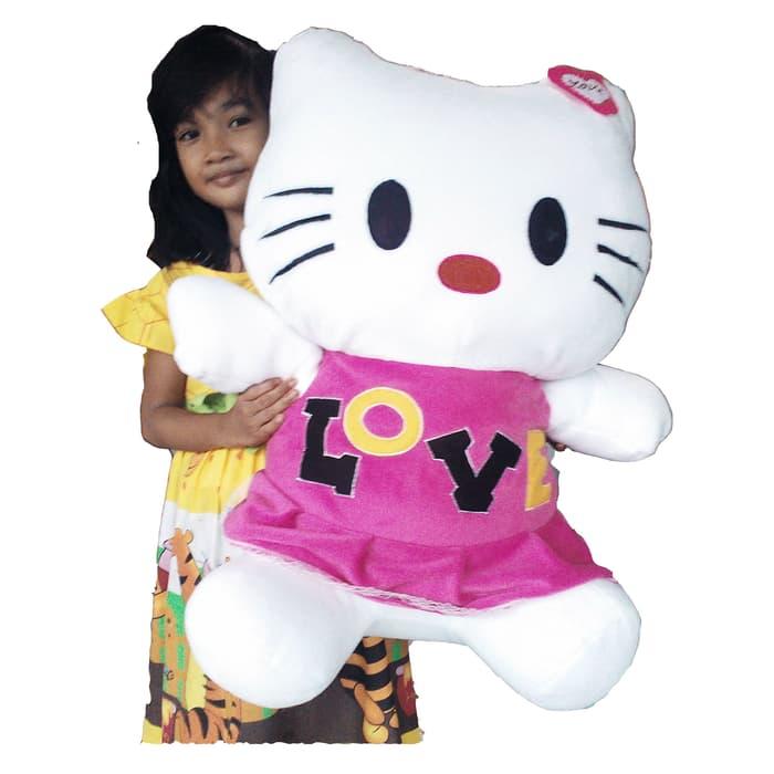 Boneka Hello Kitty Besar Love Merah Fanta (Boneka SP 6601)