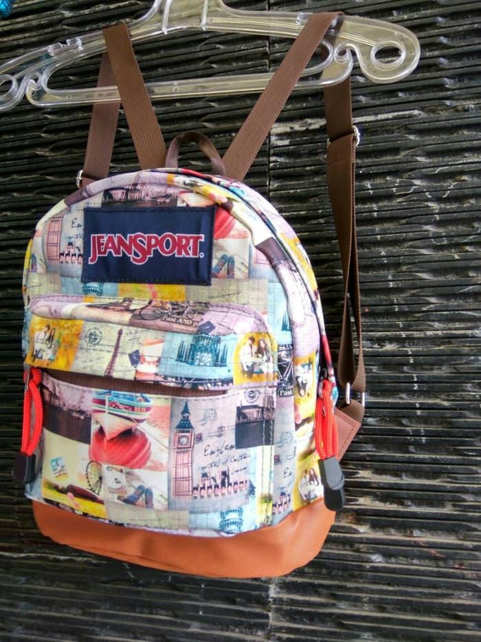 PROMO - TAS RANSEL TAS JANSPORT MINI KECIL CREM GROSIR MURAH PRODUKSI SENDIRI