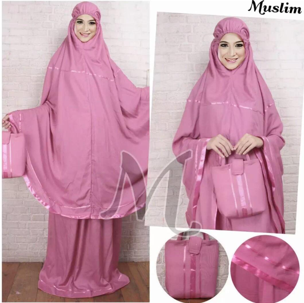 deve mukenah QIANTA QIANTA PERLENGKAPAN SHALAT MUSLIMAH WANITA TRENDY BAJU MUSLIM BAHAN RAYON SUPER ADEM /XL/