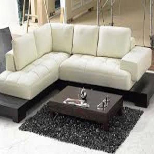 sofa sudut minimalis putih modern
