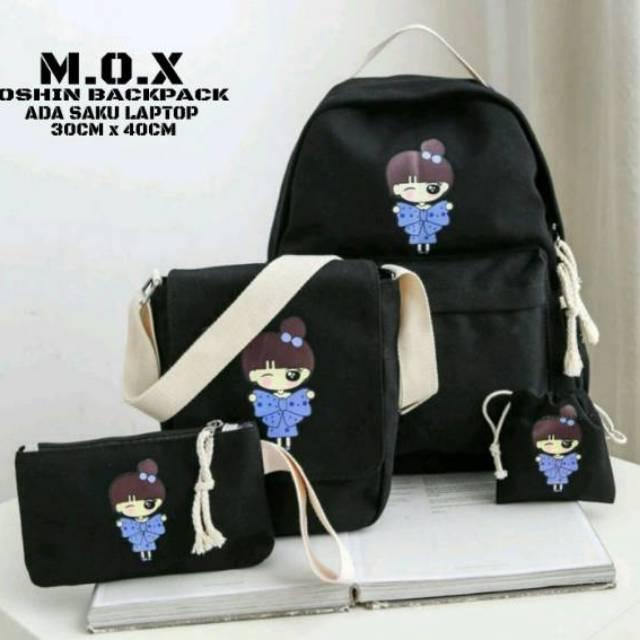Tas Sekolah/Tas Kuliah/Tas Serut Import/Batam/Anak Sekolah/Murah Wanita/Tanah Abang/ OSHIN HITAM