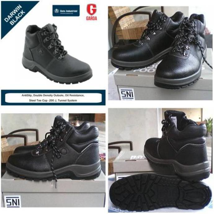 Sepatu Safety / Proyek Bata Industrial Darwin Black - Kbguth